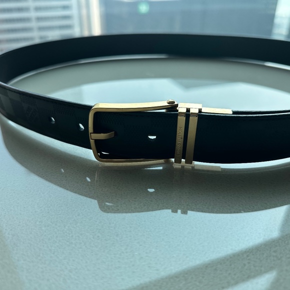 LOUIS VUITTON Damier Infini Santur Boston 35MM Reversible Belt - Picture 1 of 11
